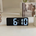 Alarm Clock Digital LED Mirror Display USB Battery Powered