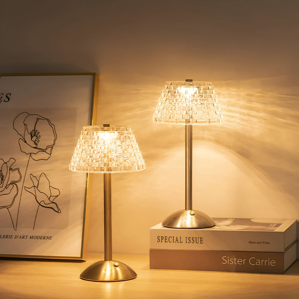 Table Lamp Rechargeable Battery 3600mAh 30 cm Dimmable Cordless Touch Control