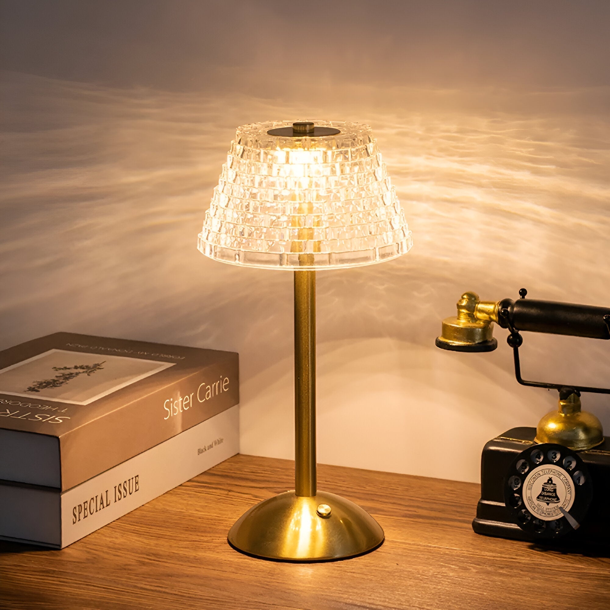 Table Lamp Rechargeable Battery 3600mAh 30 cm Dimmable Cordless Touch Control