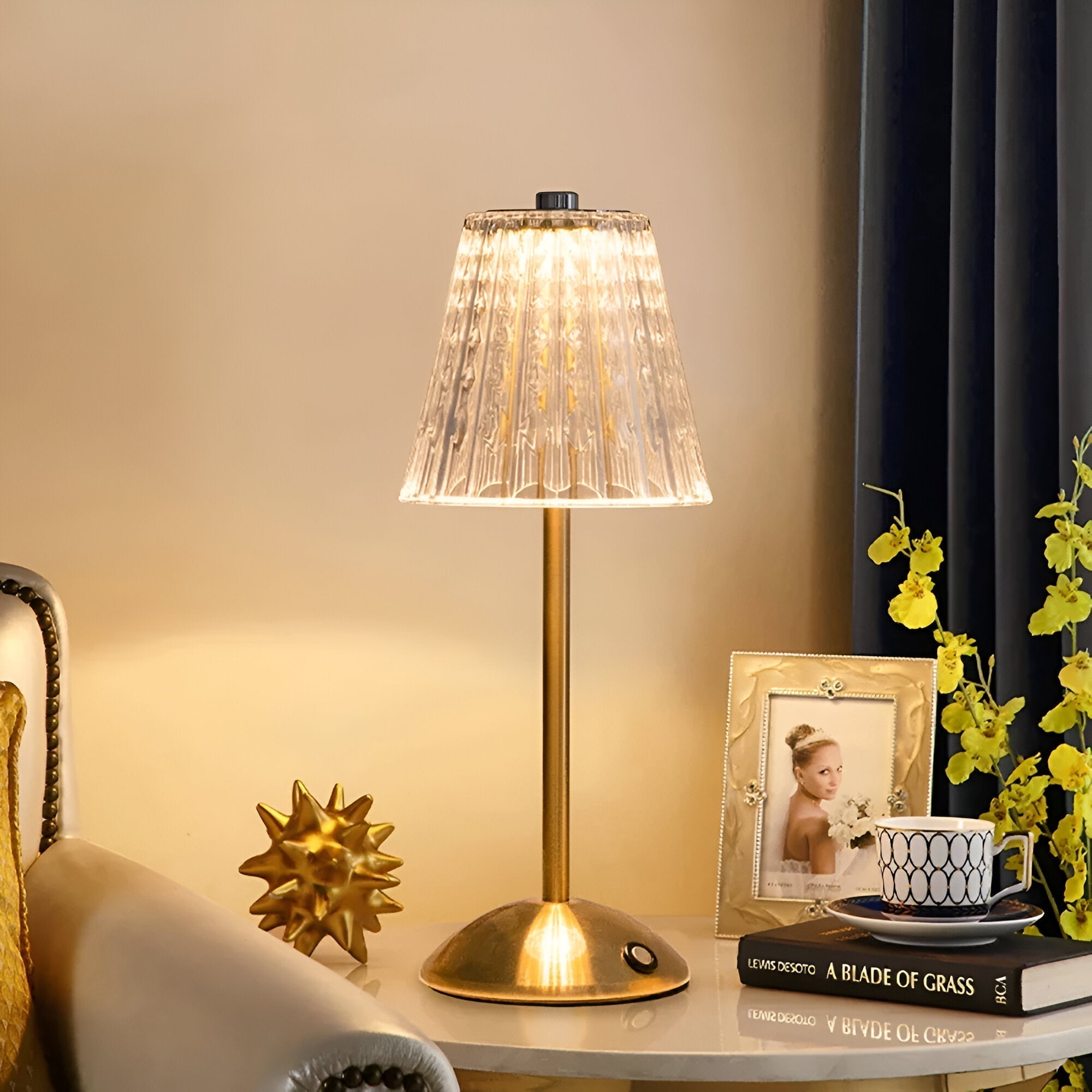 Table Lamp Rechargeable Battery 3600mAh 30 cm Dimmable Cordless Touch Control