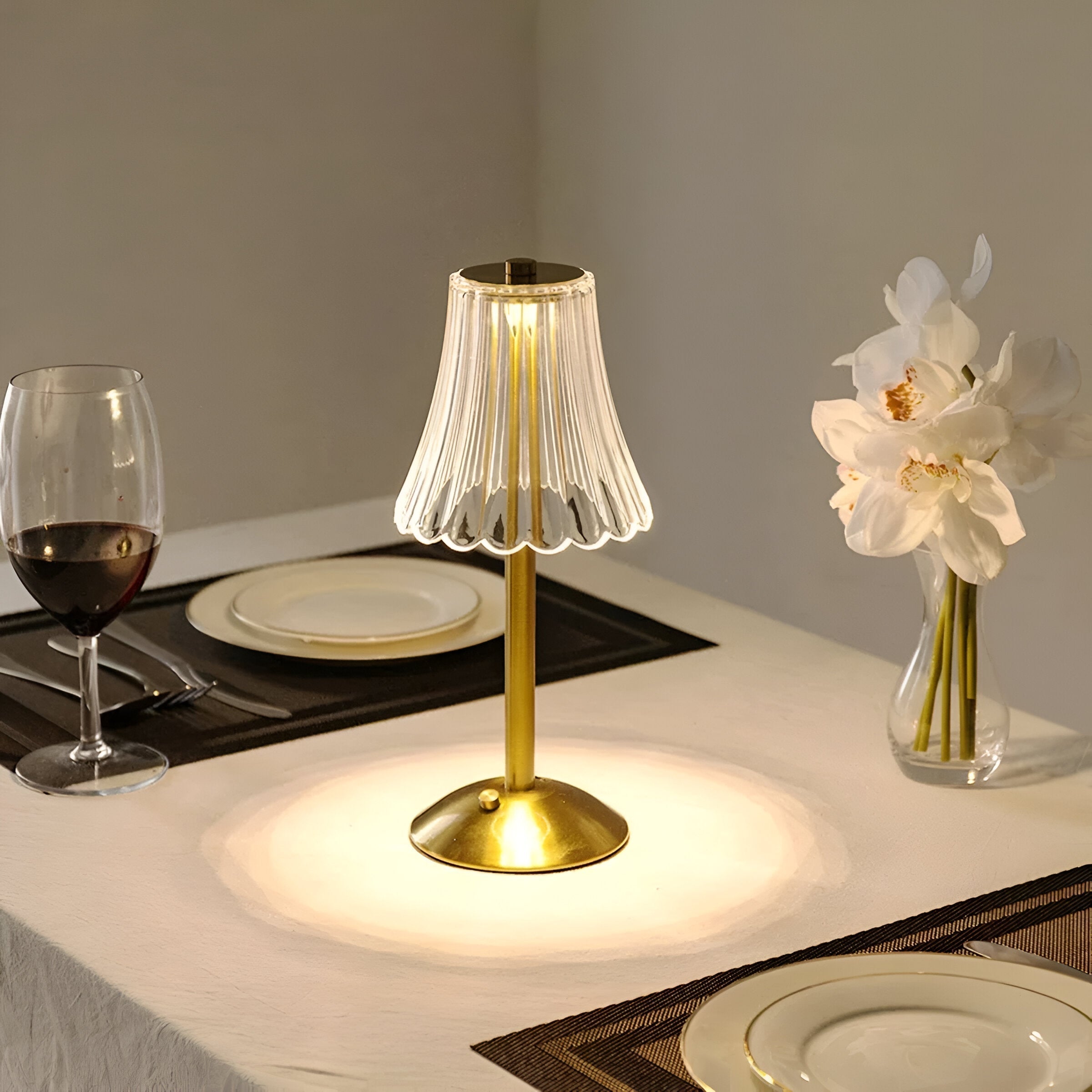 Table Lamp Rechargeable Battery 3600mAh 30 cm Dimmable Cordless Touch Control