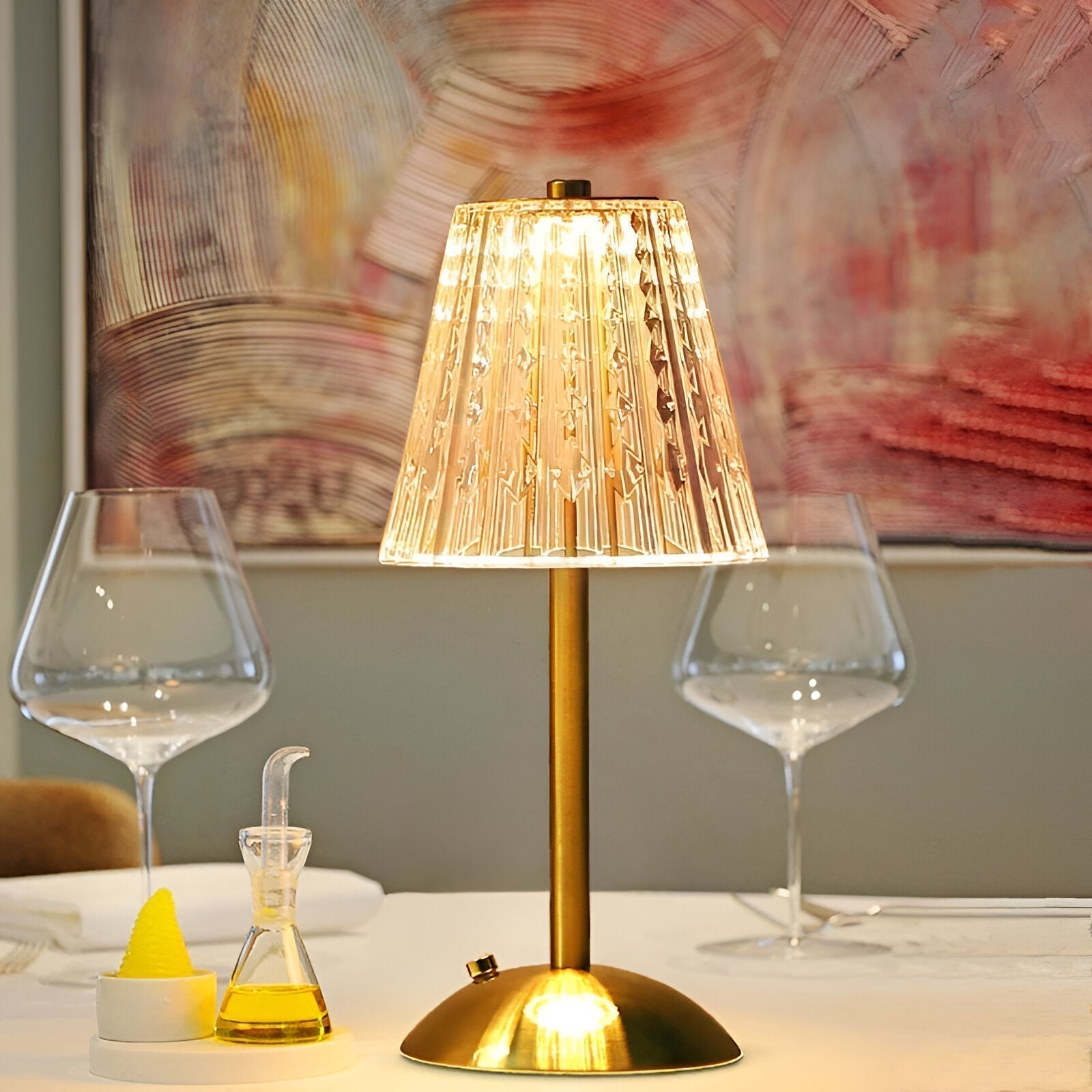 Table Lamp Rechargeable Battery 3600mAh 30 cm Dimmable Cordless Touch Control