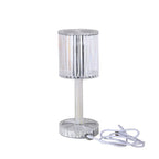 Table Lamp Crystal LED Dimmable USB Rechargeable, Elegant Design