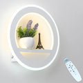 LED Wall Light Dimmable Remote Control Metal Acrylic Fixture