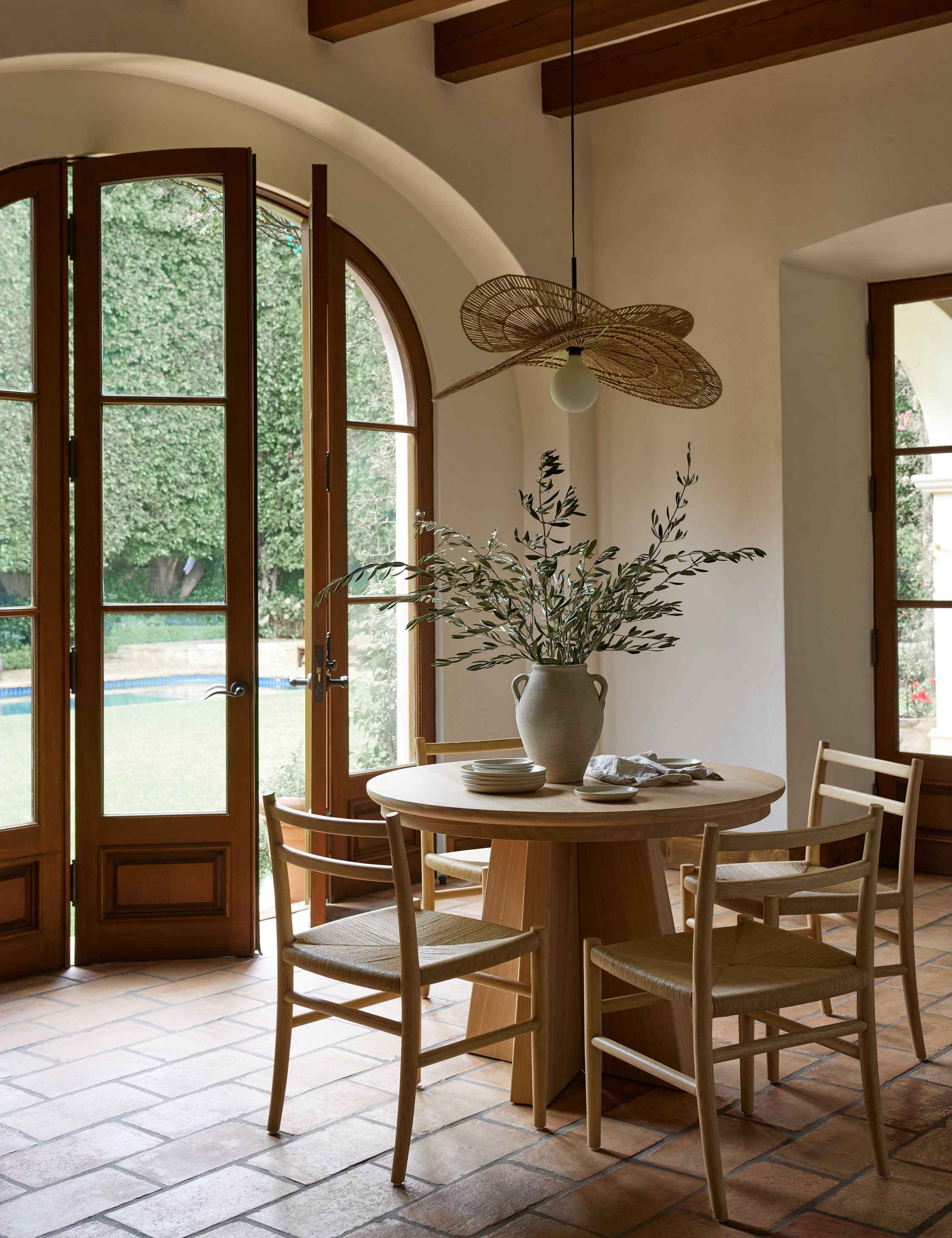 Vera Double Tier Pendant Light | Woven Jute Shades