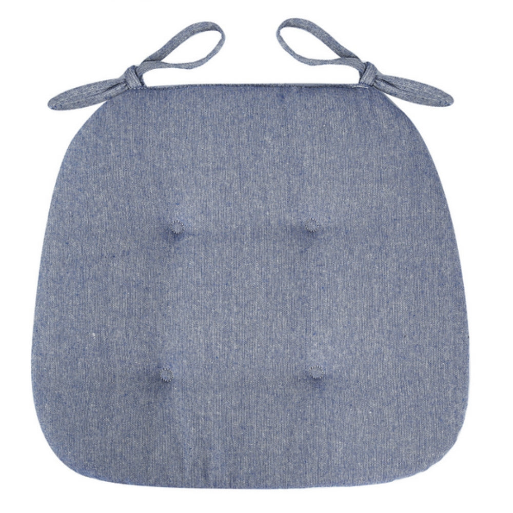 Dining Chair Cushion Microfiber Blend Tufted Seat Pad
