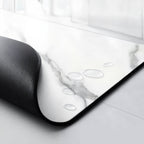 Dish Drying Mat Marble Design Absorbent Fabric Non Slip Kitchen Mat