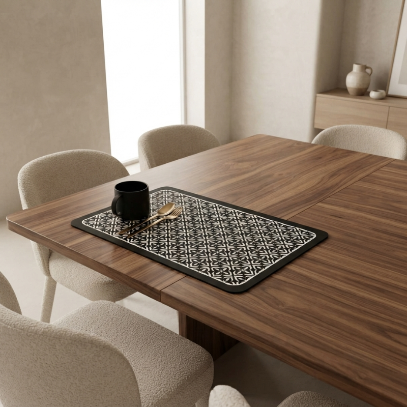 Dish Drying Mat Mandala Pattern Countertop Protector