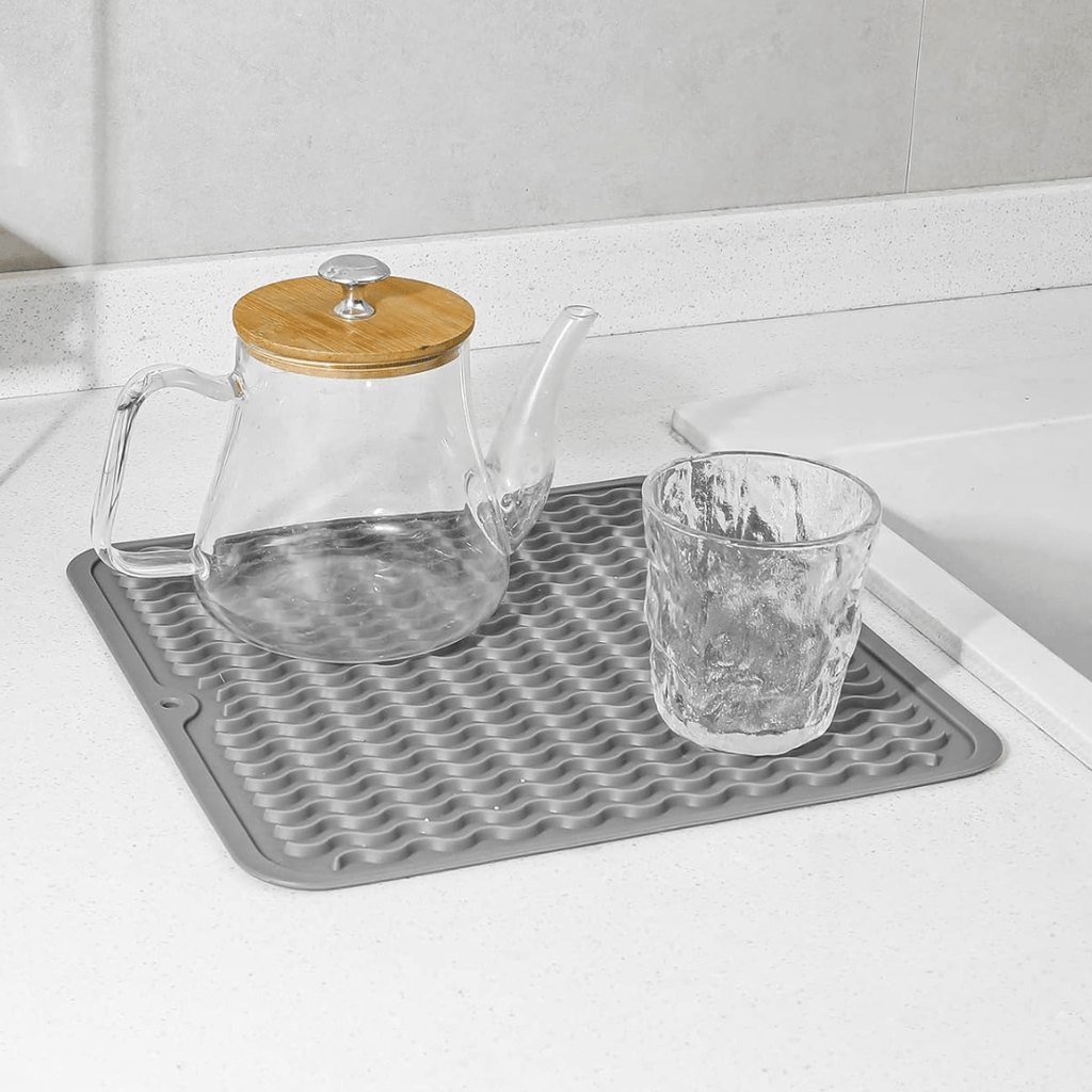 Dish Drying Mat Silicone Heat Resistant Countertop Liner, Eco-Friendly & Heat Resistant