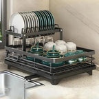 Dish Drying Rack, Countertop, Removable Rack, Kitchen Organizer