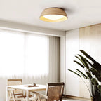 Bamboo & Acrylic Flush-Mount Ceiling Light
