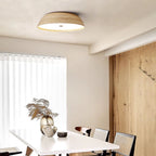 Bamboo & Acrylic Flush-Mount Ceiling Light