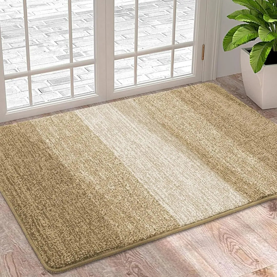 Door Mat Rectangular Striped Pattern Indoor Entryway Multiple Sizes Colors