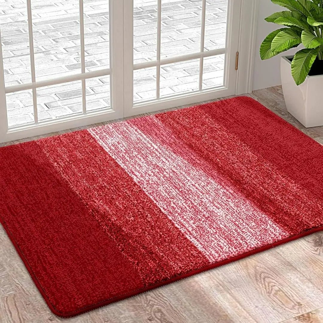 Door Mat Rectangular Striped Pattern Indoor Entryway Multiple Sizes Colors