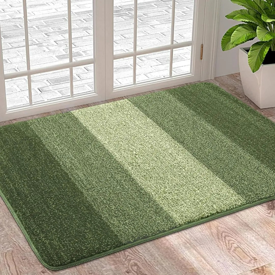 Door Mat Rectangular Striped Pattern Indoor Entryway Multiple Sizes Colors