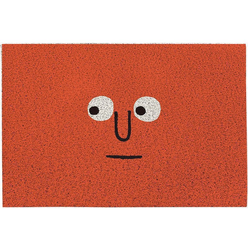 Doormat Polyester Rubber Backed Emoji Design, Fun, Durable Welcome Mat