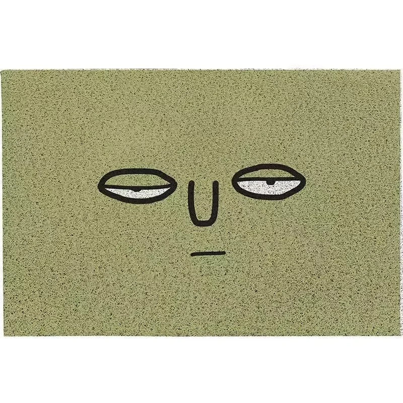 Doormat Polyester Rubber Backed Emoji Design, Fun, Durable Welcome Mat