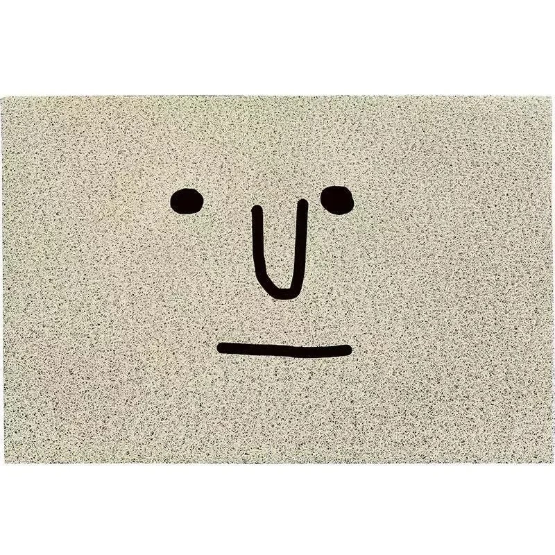 Doormat Polyester Rubber Backed Emoji Design, Fun, Durable Welcome Mat