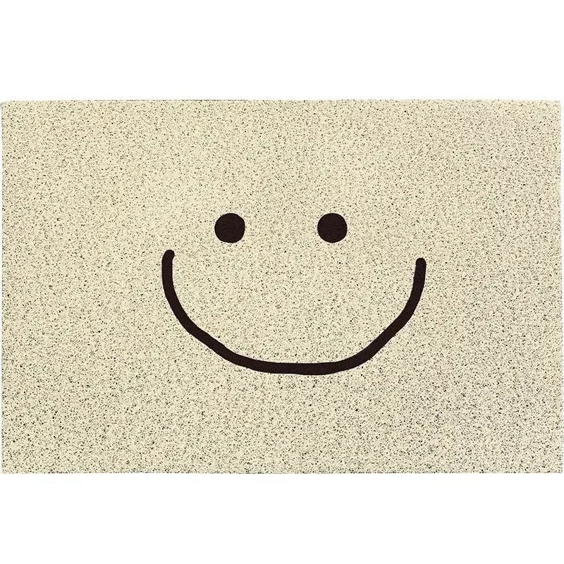 Doormat Polyester Rubber Backed Emoji Design, Fun, Durable Welcome Mat