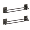 DoubleStand: Towel Holder Bathroom – multifunctional double rod holder, decorative & durable for modern bathrooms
