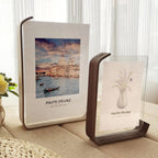 Double-Sided Tabletop Photo Frame, Wood and Acrylic Panel