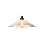 Layered Petal Bloom Pendant Light — White