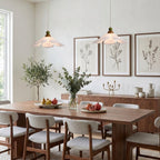 Layered Petal Bloom Pendant Light — White