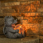 Table Lamp Resin Dragon Design LED Dimmable Rechargeable