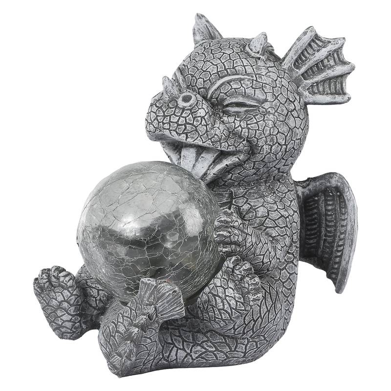Table Lamp Resin Dragon Design LED Dimmable Rechargeable
