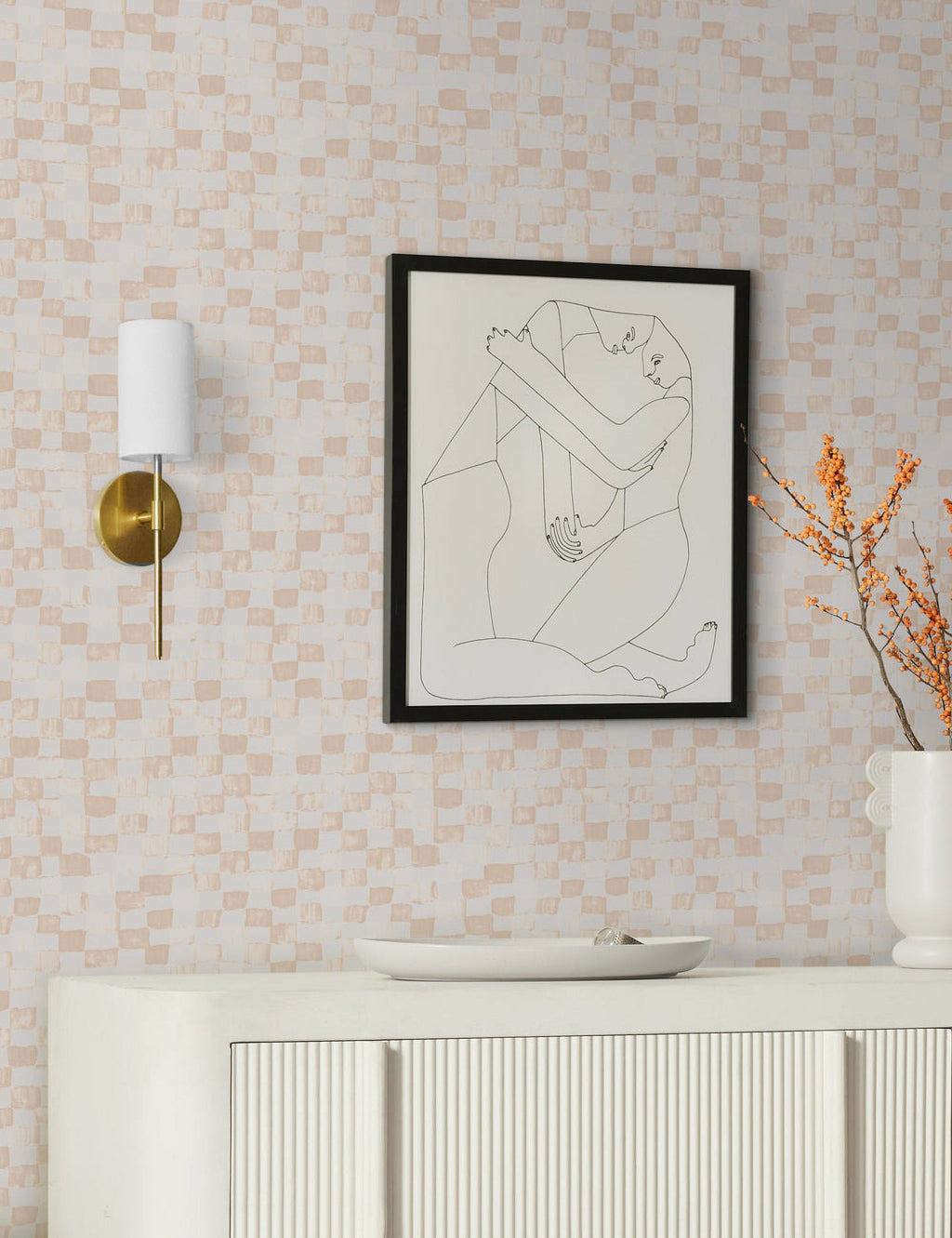 Checkerboard Wallpaper by Sarah Sherman Samuel