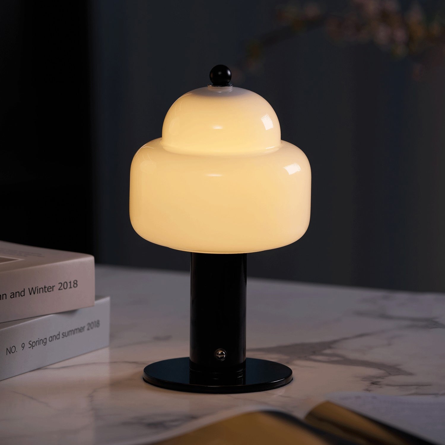 Cordless Double-Dome Cloud Table Lamp