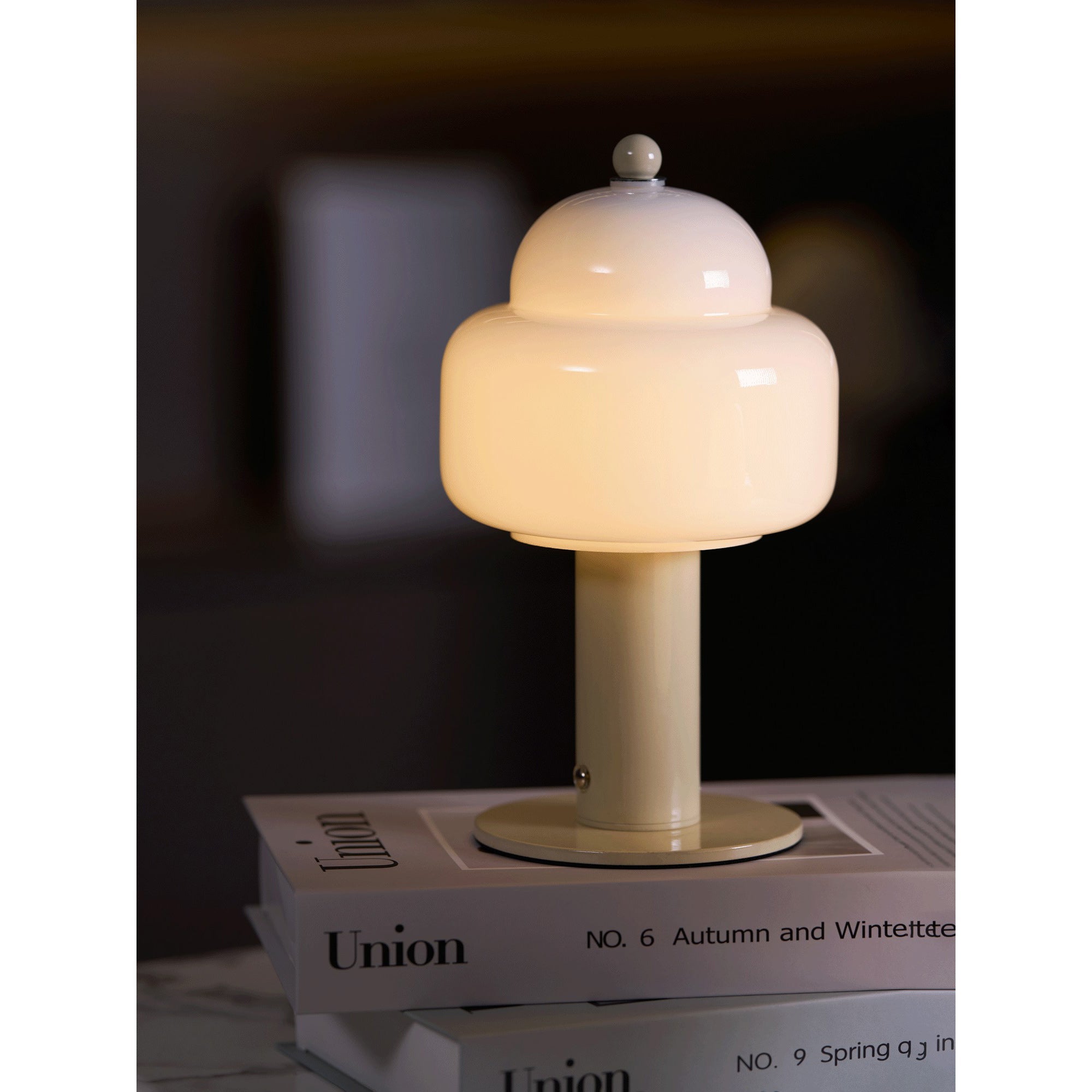 Cordless Double-Dome Cloud Table Lamp