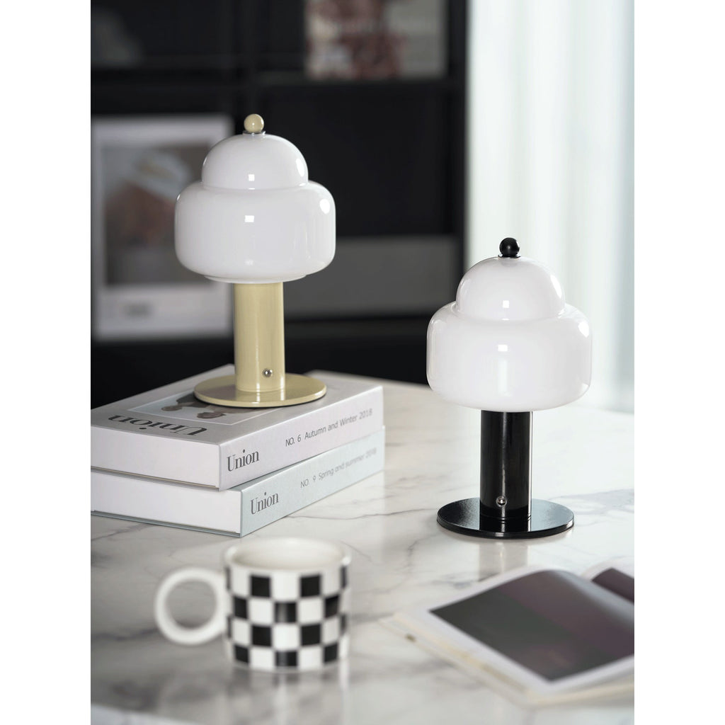 Cordless Double-Dome Cloud Table Lamp
