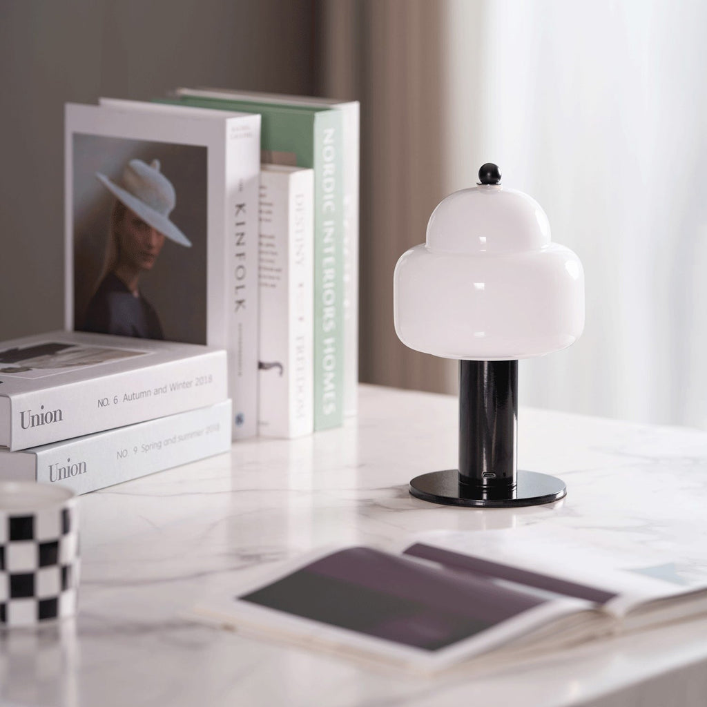 Cordless Double-Dome Cloud Table Lamp