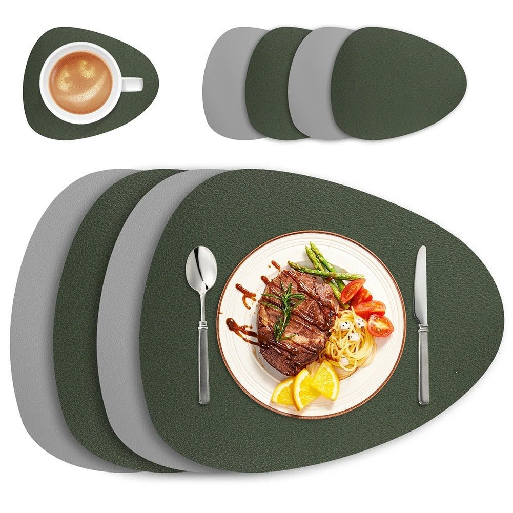 Placemats Dual Sided Ecological PVC Heat Resistant