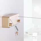 Retractable Clothesline, Dual Line, Wall Mounted, Wire Rope System