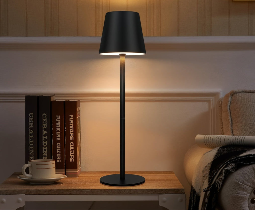 DuoGlow: 2-Piece Set of Cordless LED Table Lamps – Rechargeable Touch Lamps for Bedroom & Living Room