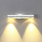 Dual Head Wall Spotlight, Aluminum Alloy, AC 85-265V, Wall Mounted