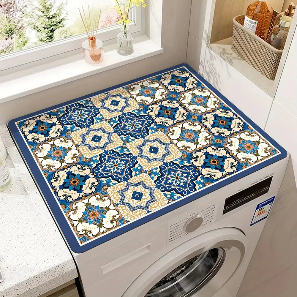 Durable Washing Machine Mat – Noise Reducing, Non-Slip Design, 50 x 60 cm for Appliance Protection and Vibration Control