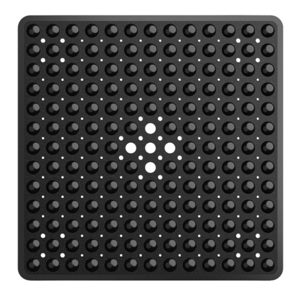 DuschGlück: Non-Slip Shower Mat with Suction Cups – Antibacterial & Easy-Care Bath Mat with Quick Water Drainage
