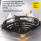 DuschOrdnung: Wall Shelves for Bathroom – Modern Plastic Corner Shelf, Floating & Space-Saving Without Drilling for Shampoo & Cosmetics