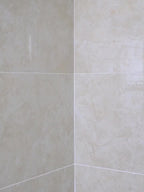 DuschOrdnung: Wall Shelves for Bathroom – Modern Plastic Corner Shelf, Floating & Space-Saving Without Drilling for Shampoo & Cosmetics