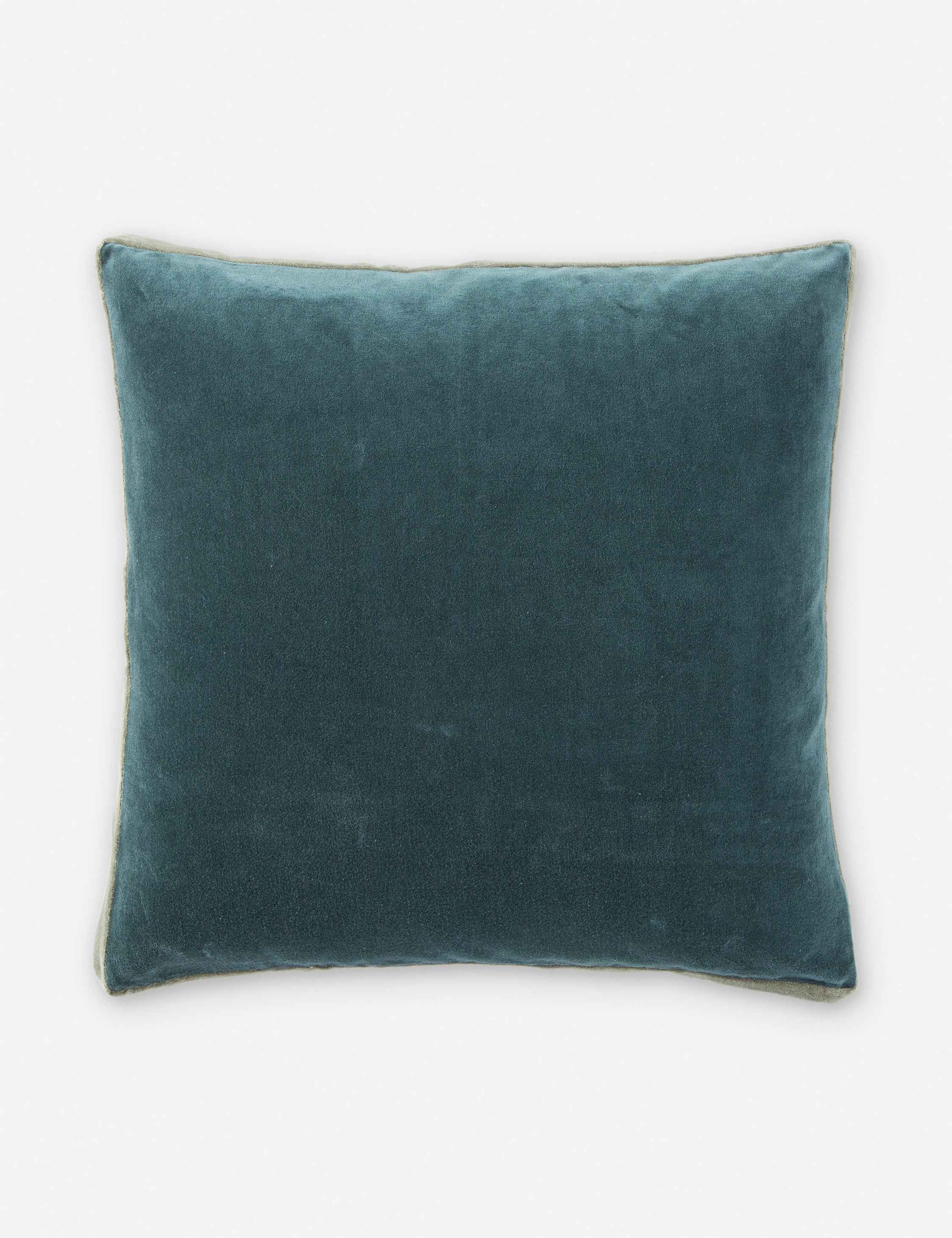 Cleo Throw Pillow | Velvet with Piping Detail