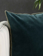Cleo Throw Pillow | Velvet with Piping Detail