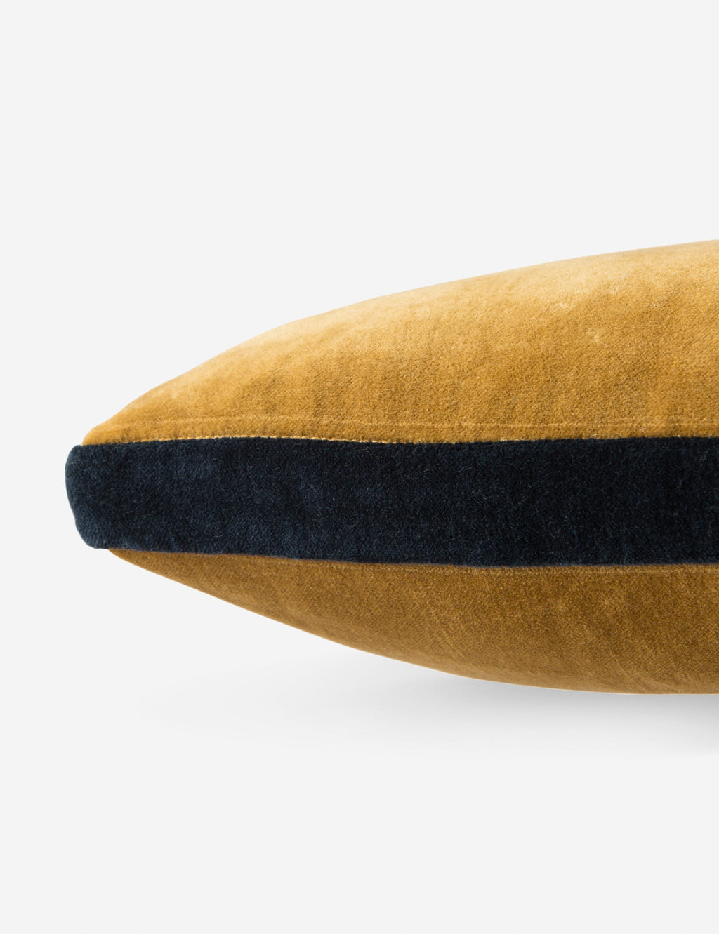 Cleo Throw Pillow | Velvet with Piping Detail