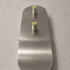 Curved-Backplate Glass Wall Sconce — Nickel