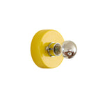 Glossy Ceramic Disk Halo Wall Sconce