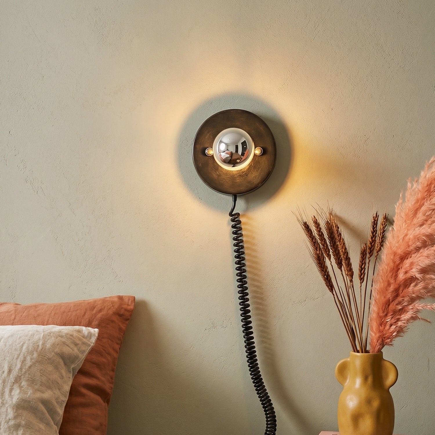 Echo Plug-in Disk Sconce