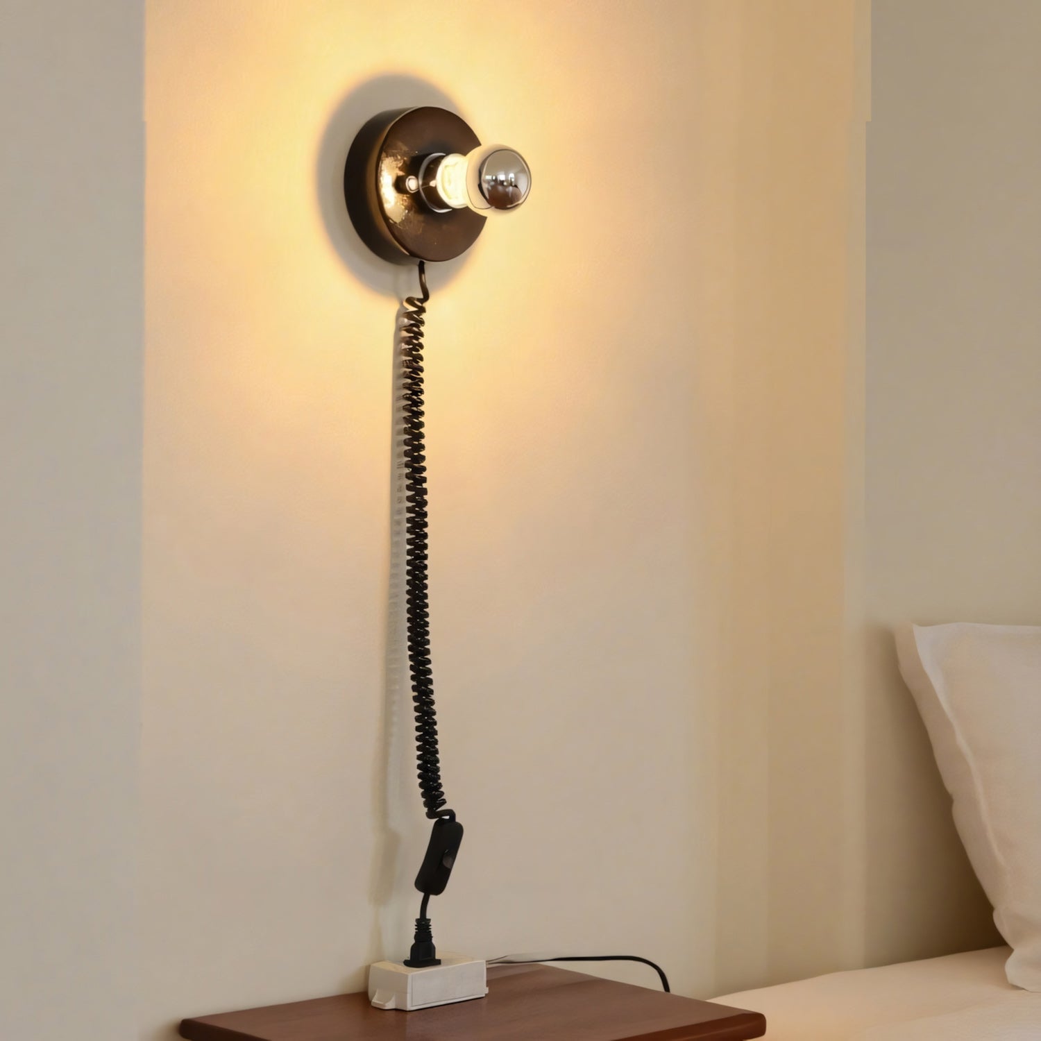 Echo Plug-in Disk Sconce
