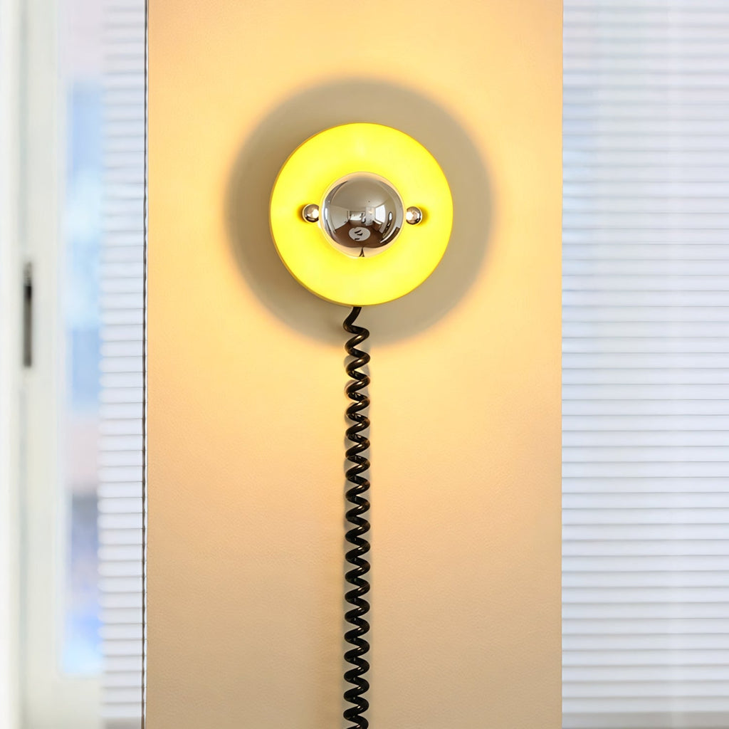 Echo Plug-in Disk Sconce